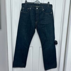 Levi's Men's Dark Blue Straight Jeans